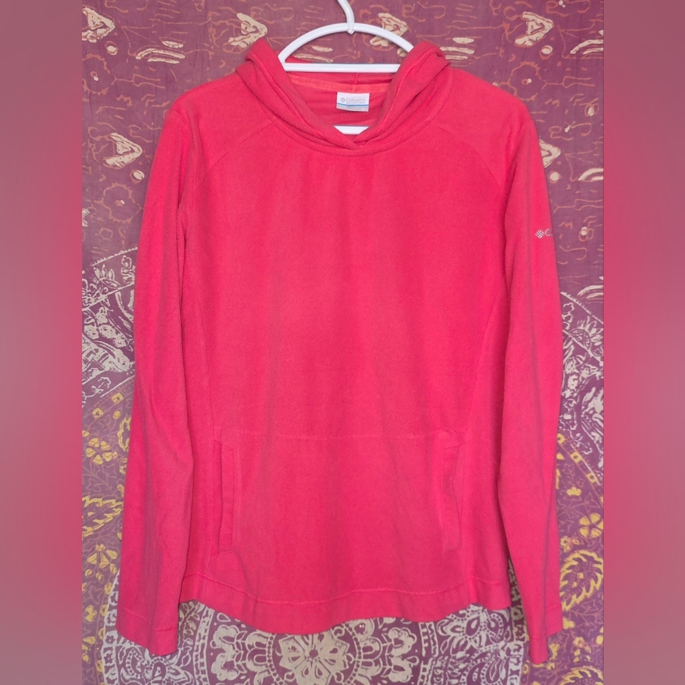 Columbia Women’s Glacial Microfleece Hoodie XL Pink Lightweight Outdoor